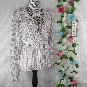 MAX STUDIO Peplum Long Sleeve Top NWOT Size XL